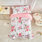Flower Toddler Bedding Set for Girls 4 Pieces White Floral Toddler Bed
