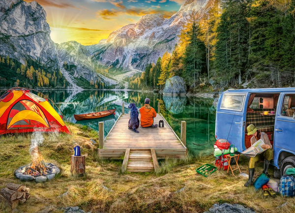 Ravensburger Calm Campsite 1000 Piece Jigsaw Puzzle for Adults - 12000076 -