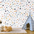Pastel Polka Dot Stickers, Kids Wall Decals, Peel and Stick Removable Nursery Decor, Repositionable Circle Wall Art