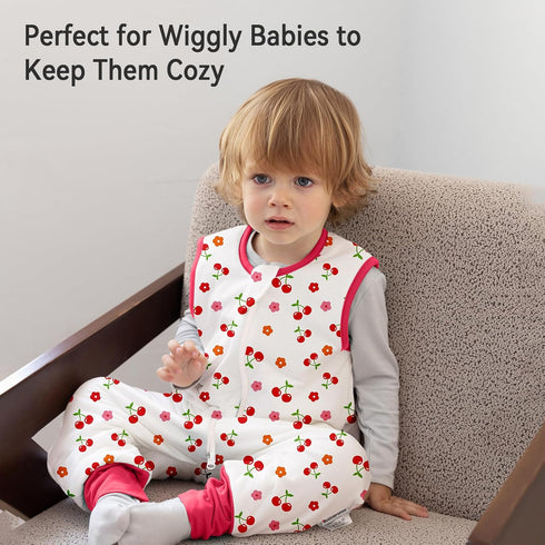 WarmWrap 2t-3t 100% 0.5 24-36 3 Pack 2-Way Toddler Sleep Sack with Feet Cotton Tog Months Baby Sleep Sack with Legs