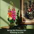 Set 974PCS CUBIMANA Flowers Botanicals Alcea Rosea Building for Adults - Artificial Bonsai Plant for Home Office Dcor