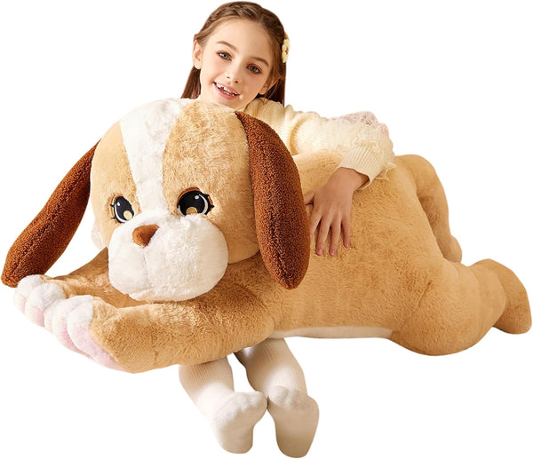 Giant Labrador Dog Stuffed Animal Plush Toy - Large Yellow Labrador Puppy, Jumbo 30" Cute Plushie, Birthday Gift