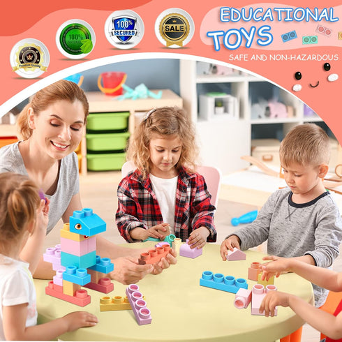 Top STEM Soft Building Block Sets for Kids Aged 18 Months to 6 Years - Mega Building Blocks for Preschool
