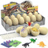 EARTH'SCODE Dinosaur Eggs, 12 Pcs Excavation Dig Kit, Dinosaur Toys for Kids, Party Gifts for Ages 6-12