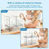 Countertop (2 Small+2 yanyoyo Baby Bottle Storage Organizer - Acrylic Storage Containers, Clear Stackable Drawer Baby