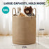 58L Jute Rope Laundry Hamper Basket by YOUDENOVA, Tall Laundry Basket, Baby Nursery Hamper for Blanket Storage