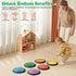 Pack 6, 3+ Sensory Stepping Stones for Kids of Classic Colors Autism-Friendly Balance Stones | Non-Slip Indoor Activity