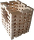 Magz Magnetic Wooden Bricks - 40 Piece Building and Stacking Set with Magnetized Natural Wood Blocks