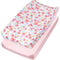 HonestBaby Organic Cotton Changing Pad Covers (Set of Two), Rose Blossom/Pink, One