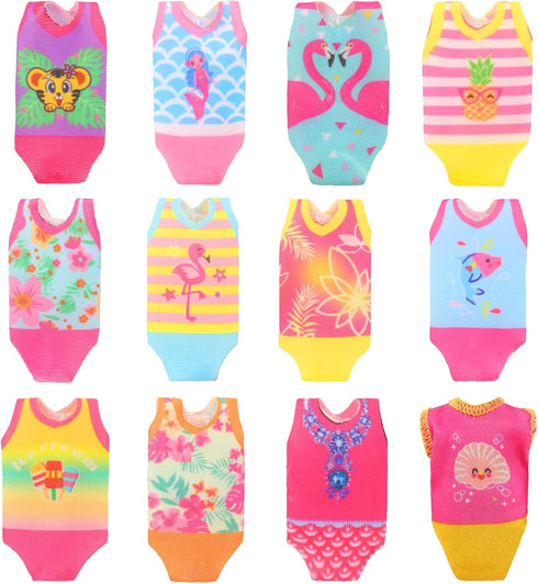 Miunana 19 Pcs Doll Clothes and Accessories - Dresses, Outfits, Swimsuits, and Shoes