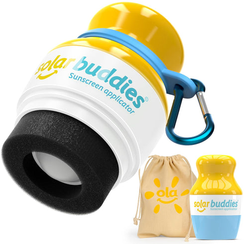 Blue Bag Bundle Set For Solar Buddies Refillable Roll On Sunscreen Suncream