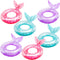 6 Pcs Kids Inflatable Swimming Ring, Mermaid Pool Float for Boys and Girls, Summer Outdoor Beach Party Supplies, 3