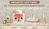 10x8" Squirrel Cotton Rope Baby Laundry Basket for Boys & Girls, Woodland Nursery Decor, Nursery Storage Basket