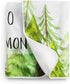 WolfeDesignPDD (30x40) Forest Milestone Blanket Month Growth Tracker Minky Fleece Blanket Rustic Baby Boy Nursery Trees