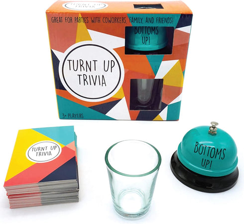 Turnt Up Trivia Card Games for Adults, Call Bell Trivia Games for Family and Friends