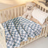 Brnabiou Cozy 100% 6-Layer 41"x41" Ultra Soft Cotton Muslin Baby Blanket Breathable Lightweight Checkered Swaddle