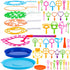 Set, 48 Summer JOYIN Big Bubble Wands Pcs Giant Bubble Maker with Tray Bulk for Kids Adults Gifts, Outside Toys, Easter