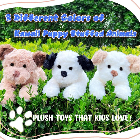 NuomiYue 12" Brown Dog Stuffed Animals Plush Toys for Kids and Babies, Cute Puppy Plushies, Puppy Stuffed Animals Plush
