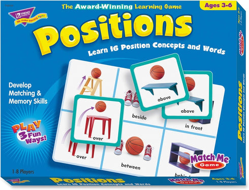 Trend Enterprises Match Me Game - Learn 16 Position Concepts, Develop Matching Skills, Ages 3 and Up