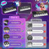 Drmukie 37 3-5 3 4 5 6 7 Upgraded Key Piano Keyboard Toy for Kids Ages Electric Pianos with Microphone Toddler First