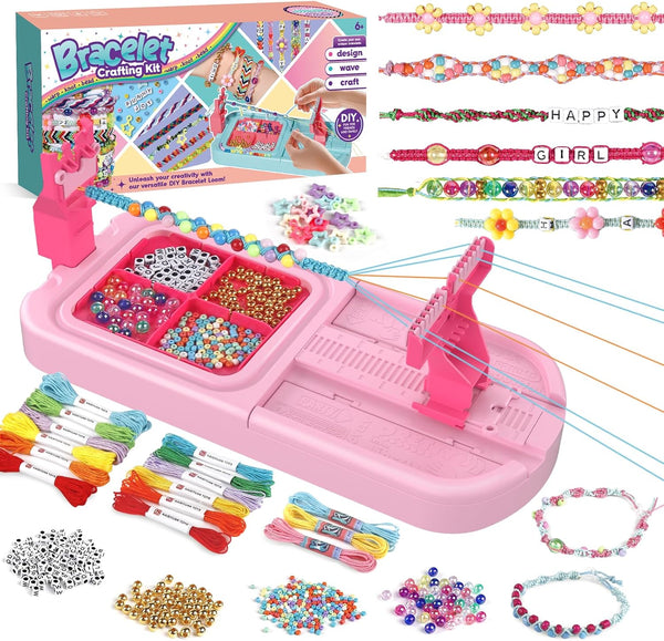 IFLOVE Arts and Crafts for Kids Ages 8-12,Friendship Bracelet Making Kit for