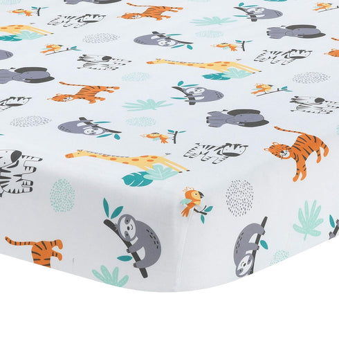 Bedtime Originals 3Piece Set, (283003V) Mighty Jungle Crib Bedding Multicolor