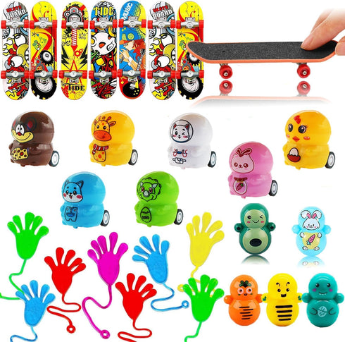 Sibucor 134 Pcs Pop Party Favors for Kids Easter Basket Egg Fillers, Fidget Treasure Box Toys, Classroom Prizes, Pinata
