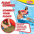 8+, WAHU Float Connex Aqua Pool Seat with Connex Clips, Cupholder, and Inflate Valve, Inflatable Pool Float Chair