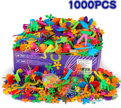 Amy&Benton 1000pcs Party Favors for Kids 3-12, Goodie Bags Stuffers, Pinata Fillers, Classroom Prizes
