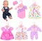 ebuddy 6 Sets Doll Clothes Outfits - for 43cm New Born Baby Dolls, 15inch Baby Dolls, American 18 inch Girl Doll