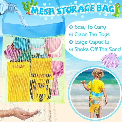FHOZGECY 3 3 4-8 Beach Toys, Sand Toys for Kids Boys and Girls with Construction Vehicles, Collapsible Bucket, Sand