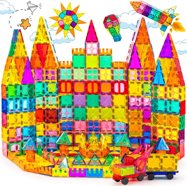 Magnetic Tiles, 100PCS 3D Building Blocks, Magnets Building Set for Kids, Construction STEM Stacking Toys, Gift for