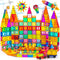 Magnetic Tiles, 100PCS 3D Building Blocks, Magnets Building Set for Kids, Construction STEM Stacking Toys, Gift for