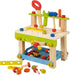 EverEarth Toddler Workbench with Tools. Wooden Building Set Hammer Toy