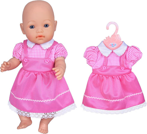 ebuddy 6 Sets Doll Clothes Outfits - for 43cm New Born Baby Dolls, 15inch Baby Dolls, American 18 inch Girl Doll