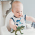 6m-3T BapronBaby Desert Dinos Bapron - No Neck Tie Safer Bib for Baby & Toddler - Soft Waterproof Stain Resistant