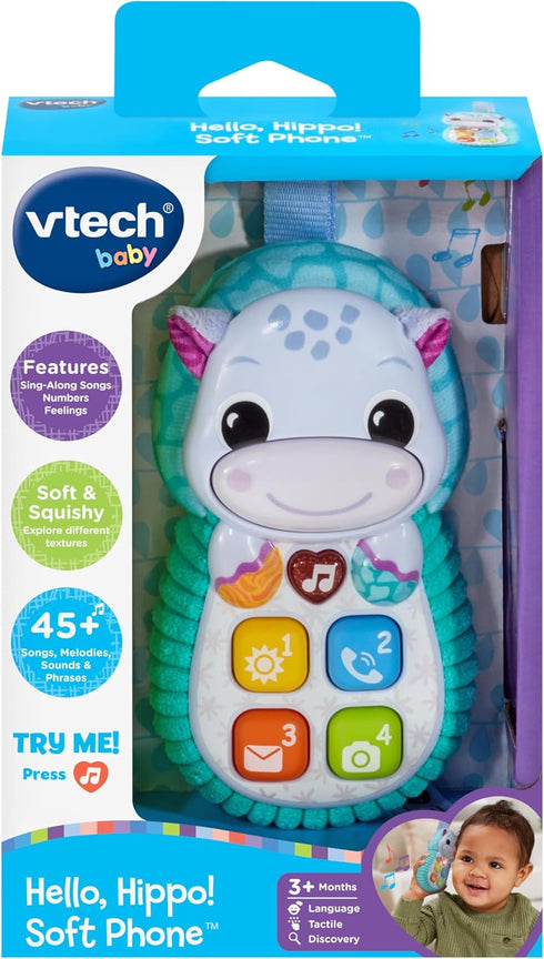 VTech Baby Hello, Hippo! Soft Phone, Small