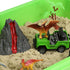 3 4 5 6 7 8 AGENTLAN Dinosaur Sensory Bin, Dinosaur Dig Sensory Toys with Play Sand for Toddlers Boys and Girls, Kids