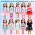 10 Sets 17 18 Inch Set MSYO Doll Clothes for - Dolls, Diverse Outfits (Floral, Polka Dot, Unicorn) & Accessories