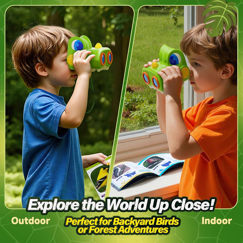 Zmpolir 3-12 Manual,3 4 5 6 7 8 9 10 11 12 Dinosaur Toys for Boys Age Kids Binoculars, Dinosaur Binoculars with Compass