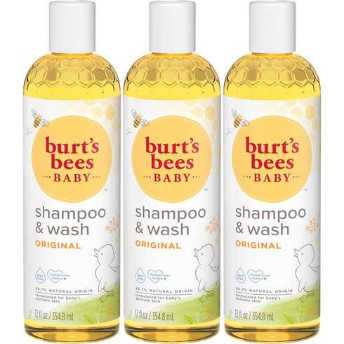 Burt's Bees Baby Shampoo and Body Wash, Tear Free Soap, 98% Natural