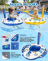 Swimming 26 Inch 3-8, Summer Inflatable Pool Floats Kids - Pool Floaties Pool Navy Model with Corded Water Gun for Boys