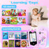 Lurkir 2.8 3 4 5 6 7 8 9 Kids Smart Phone Toys for Girls - Touchscreen Cell Phone for Kids Age Year Old with Dual