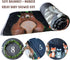 Woodland Baby Monthly Milestone Fleece Blanket, Black, 50x40, Includes Marker for Baby Photos
