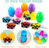 12 Pullback JOYIN Pcs Monster Cars Filled Easter Eggs for Basket Stuffers/Fillers, Easter Eggs Hunt, Party Favor