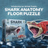 100-Piece 4-8, 3-5, 8-10 Shark Animal Anatomy Floor Puzzle | Double Sided Jigsaw Puzzle | Large Floor Puzzles for Kids