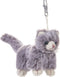 Dilly dudu Gray Cat/Kitten Stuffed Animal Plush Keychain - 4-Inch