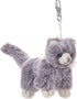 Dilly dudu Gray Cat/Kitten Stuffed Animal Plush Keychain - 4-Inch