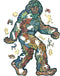 Outside Inside Sasquatch Character Wood Puzzle - Unique Designed Puzzle for Camping, Travel, Home & Cabin