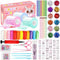 62 Pcs Nano Tape Bubble Kit, Double Sided Elastic Adhesive Bubbles, DIY Stress Balls Toys for Kids Crafts Party